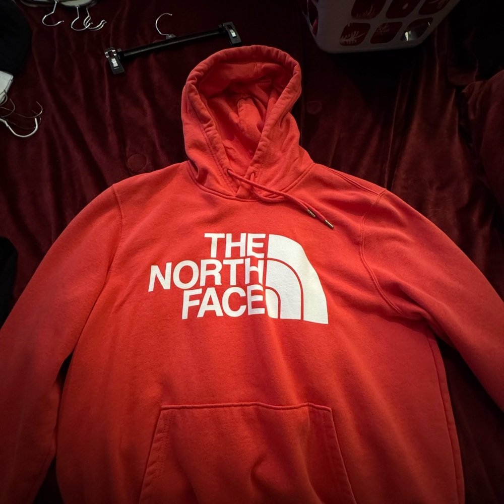 The North Face Red Sweatshirt Vibrant Athletic Hoodie